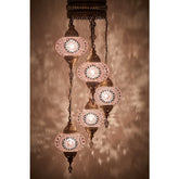 5 Globe Mosaic Lamps